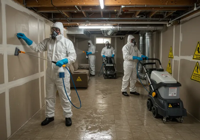 Basement Moisture Removal and Structural Drying process in Greene County, AR